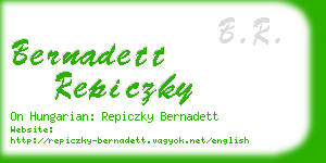bernadett repiczky business card